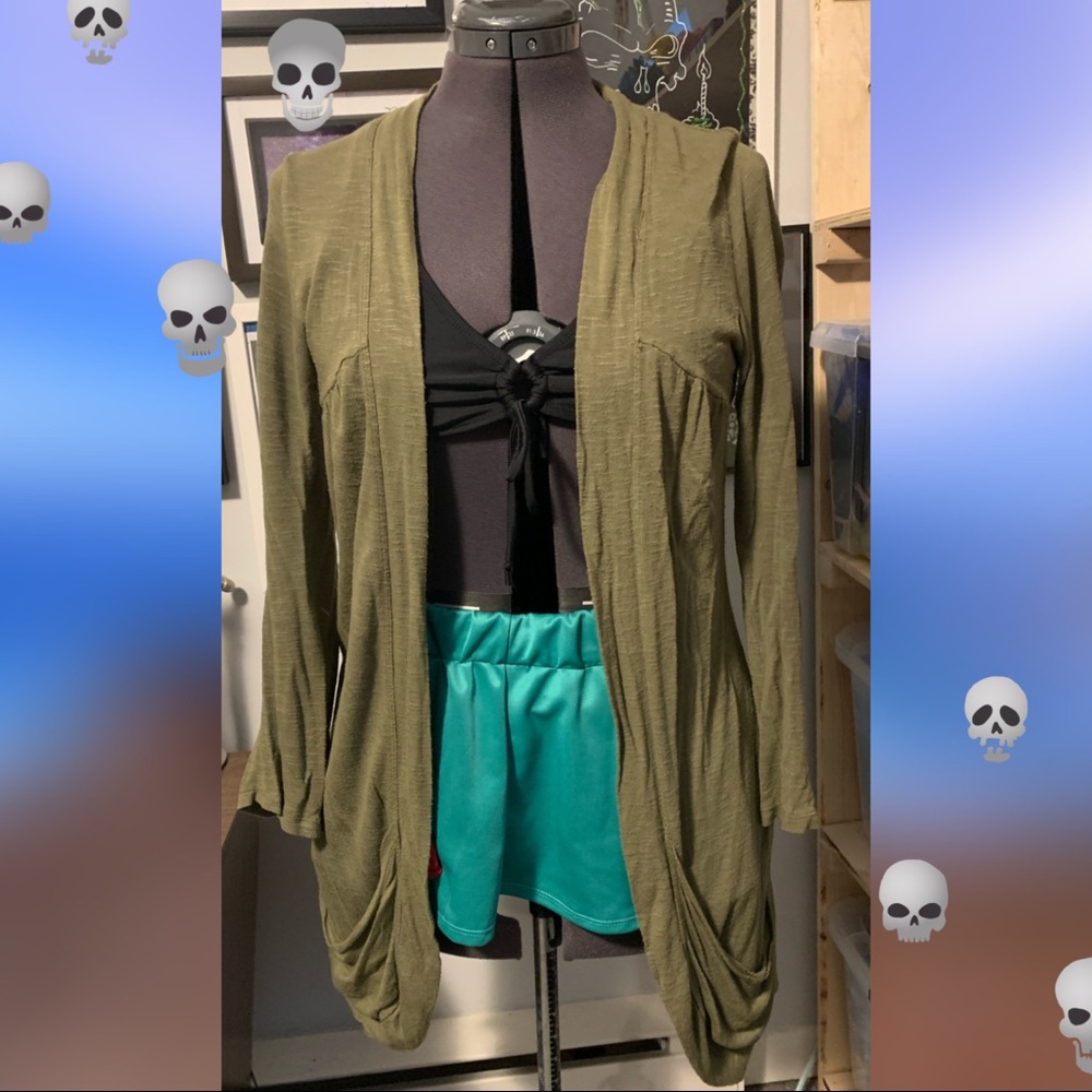 💀Green Cardigan